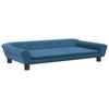 Dog Bed Blue 100x50x21 cm Velvet