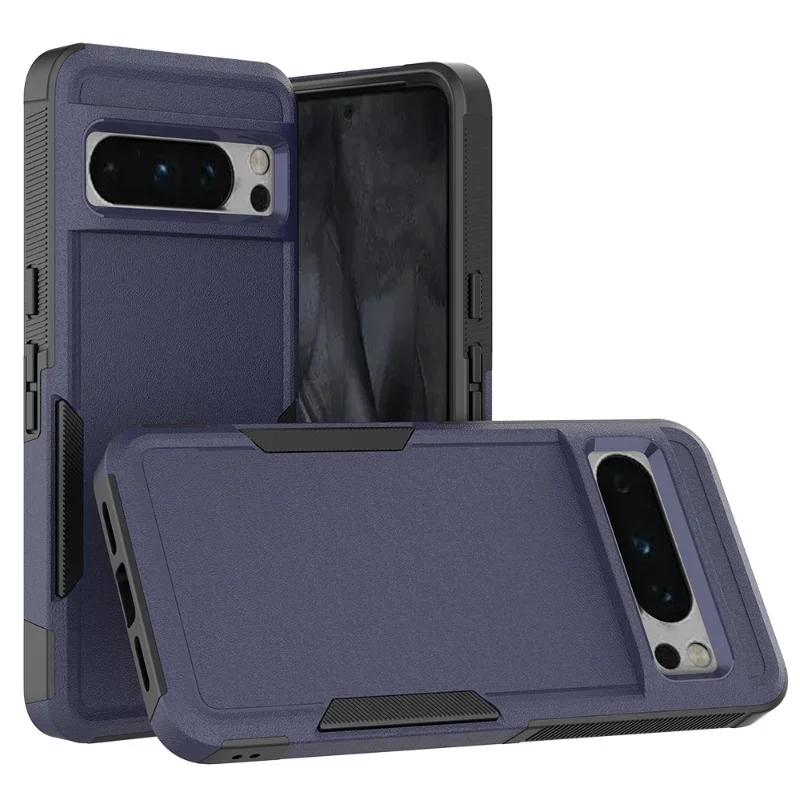 Для Google Pixel 9A 9 Pro XL 8A 7A 6A 8 7 6 Pro 5G PC+TPU 2-в-1 прочный и долговечный усиленный противоударный чехол для телефона