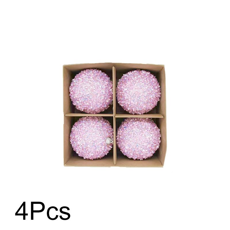 4 шт. модные рождественские шары жемчужные блестки елка подвеска подвесные украшения домашний декор вечеринка сцена