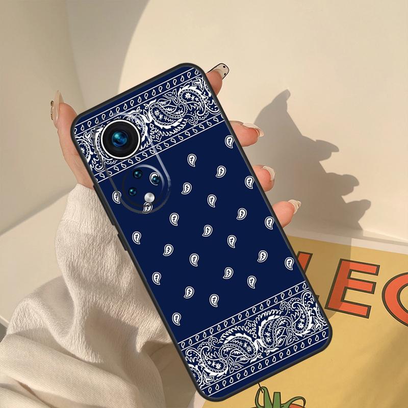 Королевский чехол-бандана в стиле пейсли для Honor Magic 8 Pro 7 6 5 Lite Чехол для Honor 200 400 50 70 90 X8a X8b X9a X9b X9c