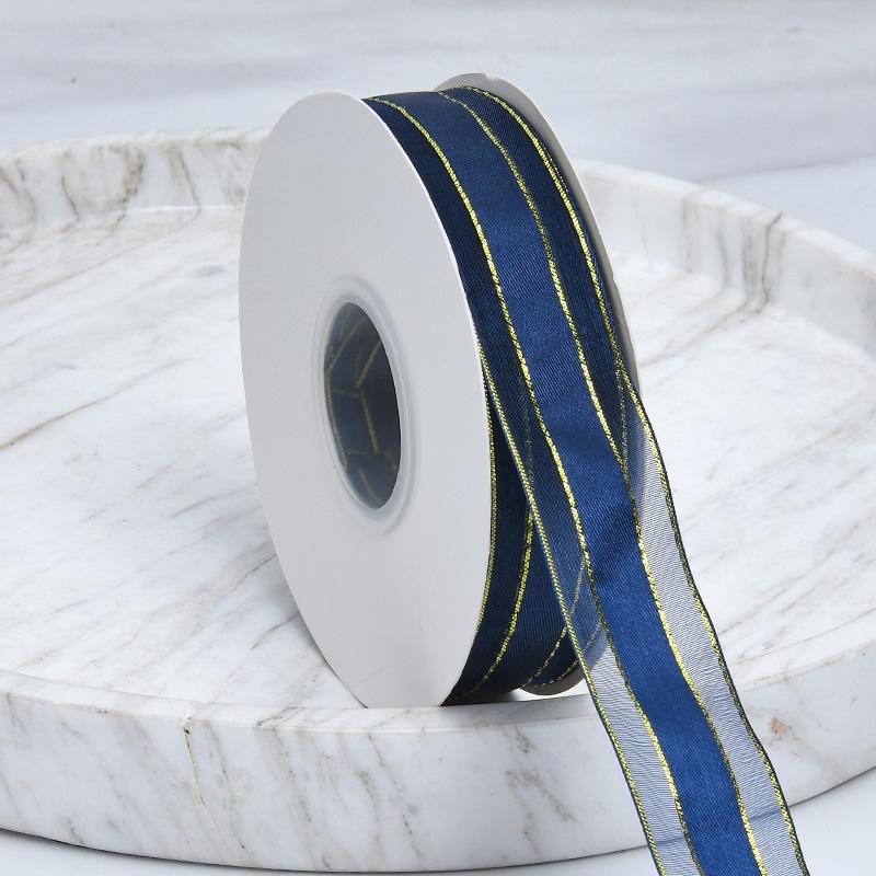 Декоративный романтический и уютный алфавит ручной работы с золотым краем из атласной пряжи, прозрачная лента, цветная лента для упаковки торта на день рождения, галстук, цветочные украшения