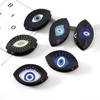 Kroean Girl Blue Demon Eye Hair Claw Clip Holder Pin Hairpin Blue Devil's Eye Shark Barrettes PVC Ponytail Hair Accessories Headwear