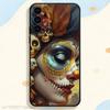 Чехол Day of the Dead Мексиканский Череп ДЕВОЧКА для Samsung Galaxy S21 S25 FE S24 S23 Ultra S20 S9 S22 Plus S10 TPU Чехол