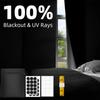 100% Затемняющая штора Съемная Портативная для путешествий DIY Блокирующая оконная пленка Для гостиной Дома Без перфорации Без сверления Черная ткань