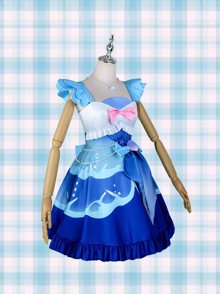 Красочный летний костюм Стеллы: Аниме Косплей Полный Комплект Вечеринка Яиц