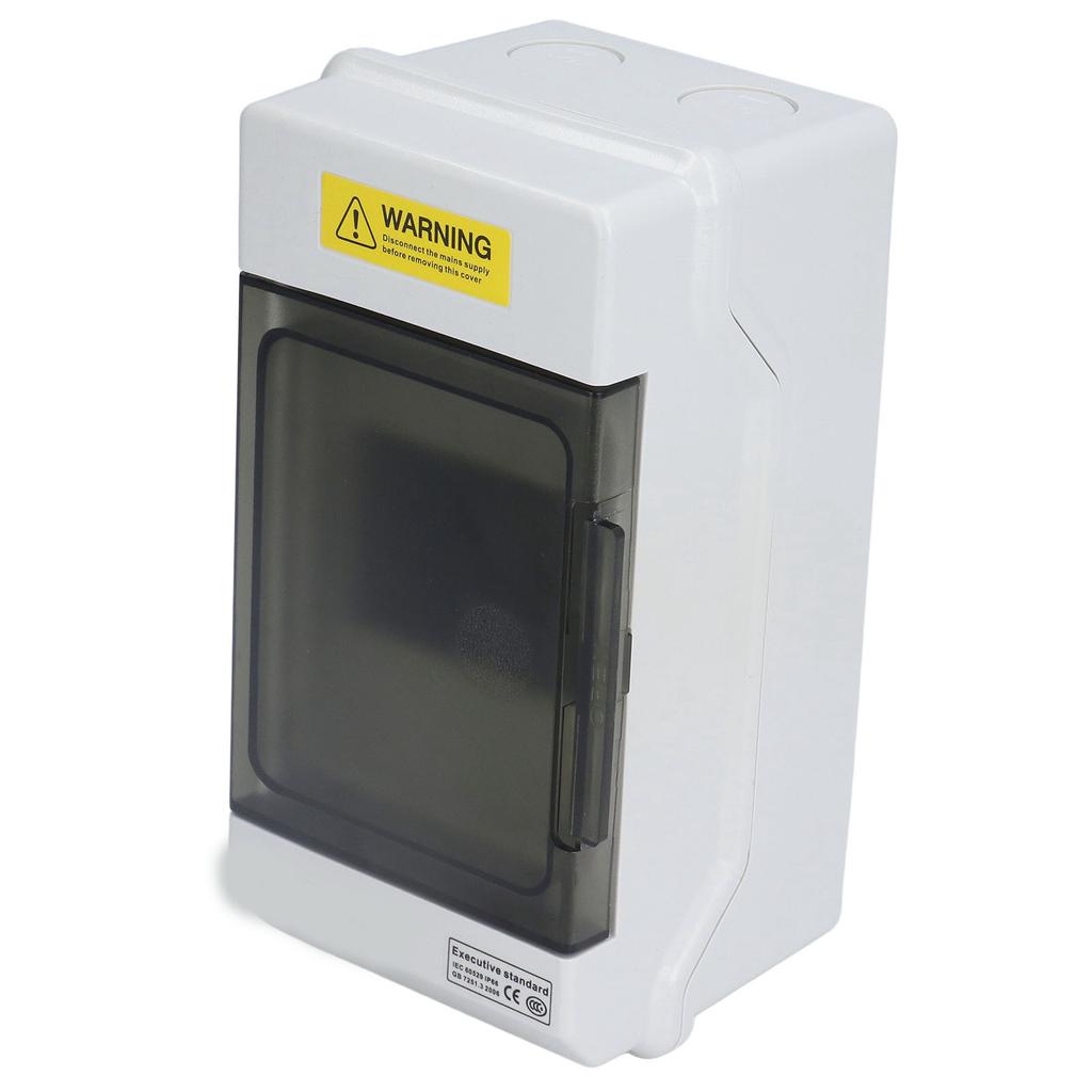 Распределительная коробка Водонепроницаемый 4-ходовой пластиковый распределительный корпус Прозрачная крышка Крепление на DIN-рейку