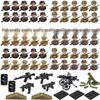 Военные фигурки из строительных блоков Второй мировой войны: Американская, Немецкая, Французская, Советская Армии
