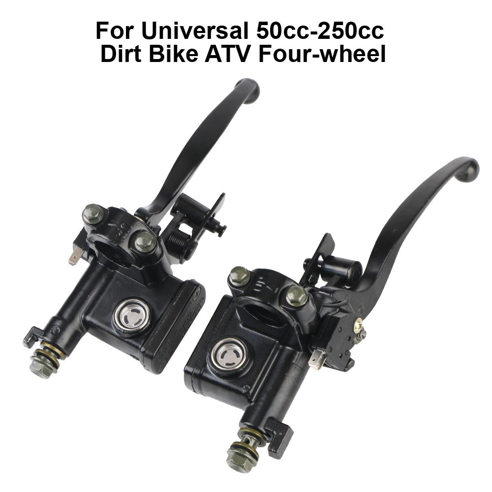 Для универсального 50cc-250cc Dirt Bike ATV четырехколесный цилиндр гидравлический тормозной рычаг мотоцикл мото аксессуары рычаг сцепления насос левый правый