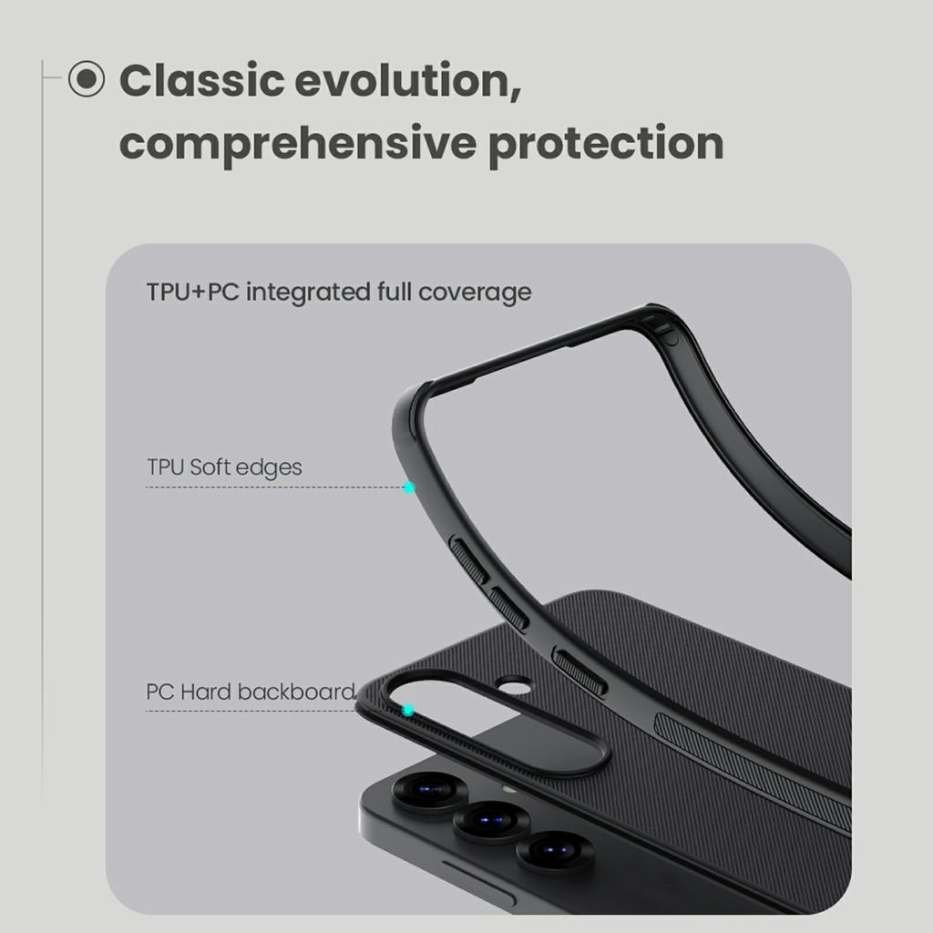 NILLKIN Frosted Shield Pro For Samsung Galaxy S25 Case Matte PC+TPU Phone Cover