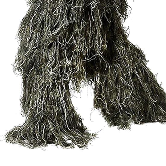 5 шт./компл. костюм Ghillie с курткой, брюками, капюшоном, гирляндой, сумкой для переноски, 3D камуфляжная охотничья одежда для молодежи и взрослых, одежда для лесной местности