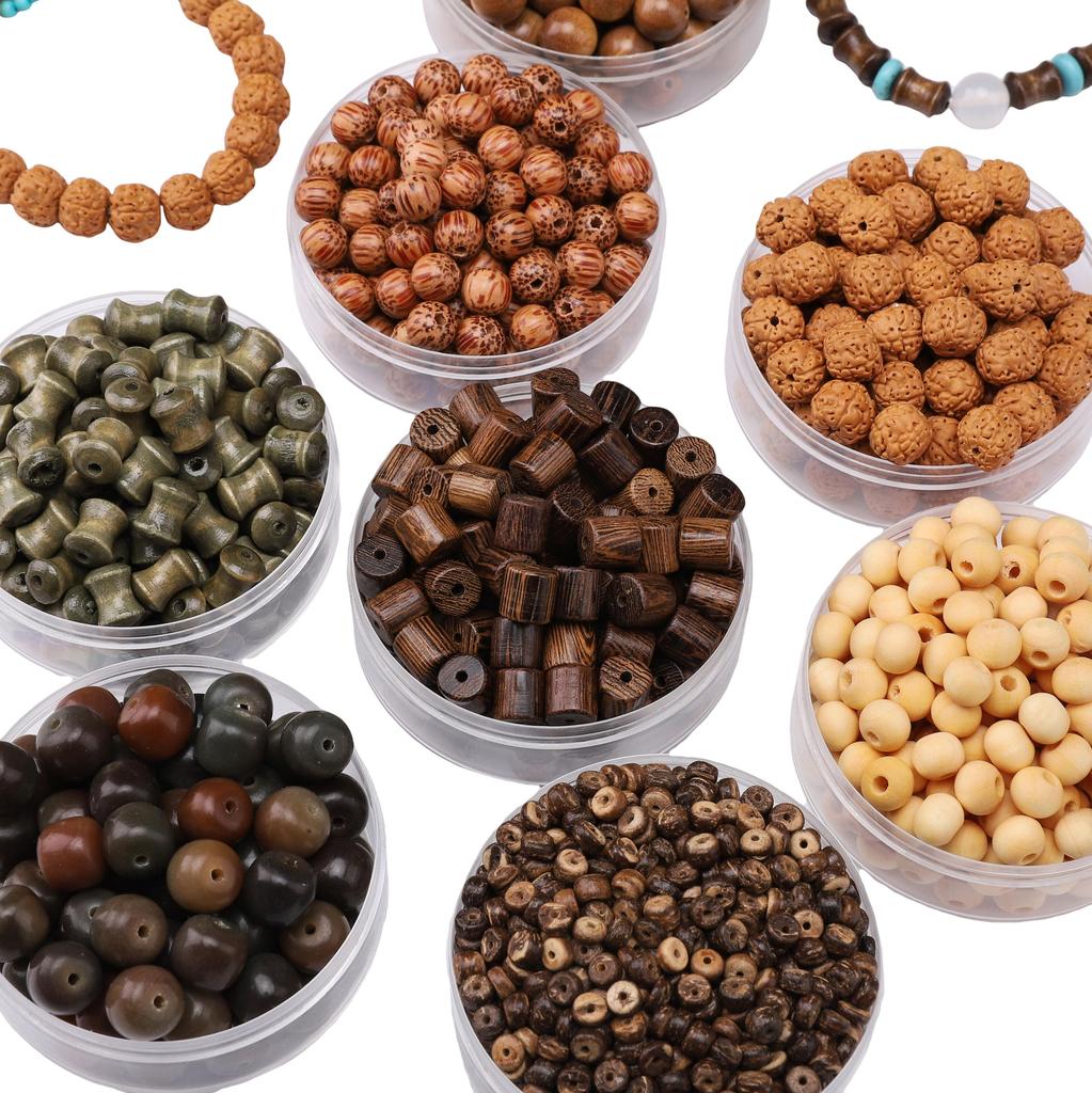 Натуральный Деревянный Тон Свободные Бусины для DIY Изготовления Ювелирных Изделий - Идеально подходят для Браслетов и Ожерелий