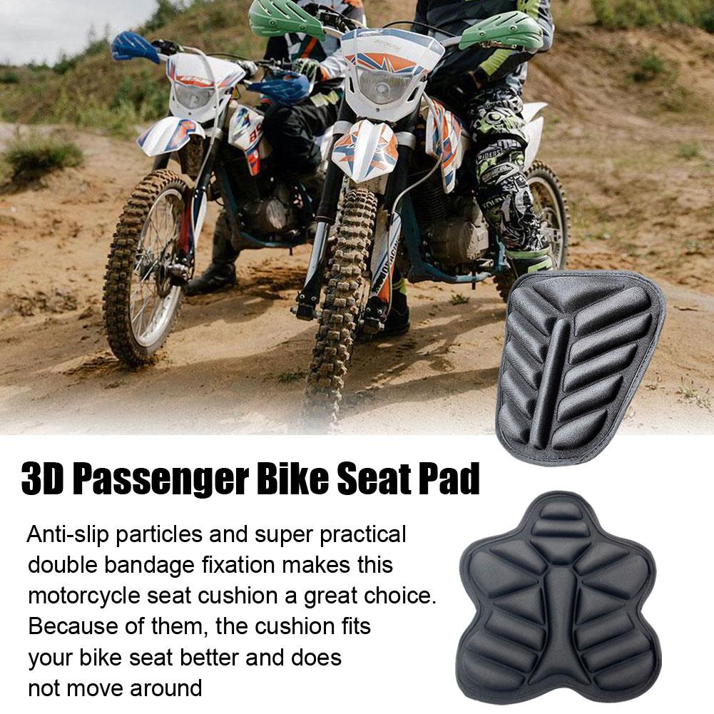 2Pc 3D Gel Seat Motorcycle Seat Cushion Anti Slip Motorbike Pillow Pad Comfort Sunscreen Gel Seat Cushion Motorcycle Accessories
