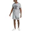 Puma Прямые шорты с логотипом, однотонные, мужские, серые, 536934-04