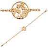 [H6218] - Gold Plated Bracelet 'Flora' - 15 Mm