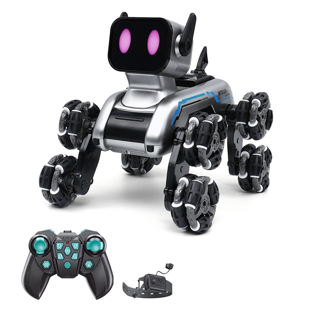 Robot Toy for Kids, 2.4GHz Remote Control Gesture Sensor Stunt Car Toy with LED Light Music for Boys Girls Birthday