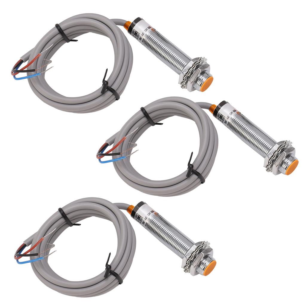 10Pcs Metal Induction Switch 3 Wire NPN NO Capacitive Limit Sensor Detector LJ12A3 2 Z BX