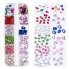 12 Grid Nail Art Diamond Jewelry Nail Art Trinket Mixed Pointed Bottom Drill Metal Rivet Jewelry