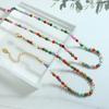 Bohemian Minimalist Seven-Color Natural Stone Beaded Necklace for Women