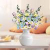 1-10PCS Easter Egg Floral Stems Artificial Daisy Eucalyptus and Berry Sprigs for Vase Centerpiece and Spring Home Decor