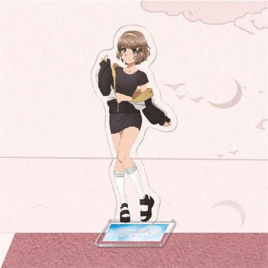 Аниме Sakurajima Mai Senpai, акриловая фигурка, подставка, модель, брелок для ключей, негодяй не мечтает о кролике, декор для стола для девочек