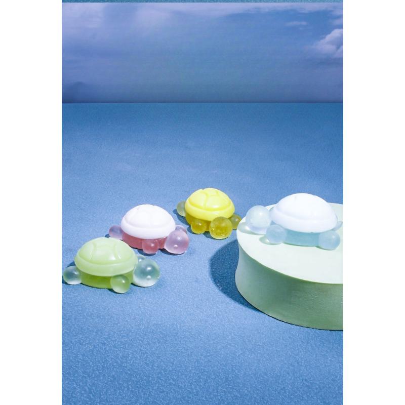 4 шт. Мыло Mengqu Маленькая черепашка Ручной работы Нежное Мыло для умывания, благоприятное для кожи, для мытья рук, Ароматерапевтическое мыло с эфирными маслами