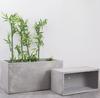 2026 Customized Large Rectangular Planter Outdoor Garden Flower Pots Rectangular cement flower box Durable flower pot