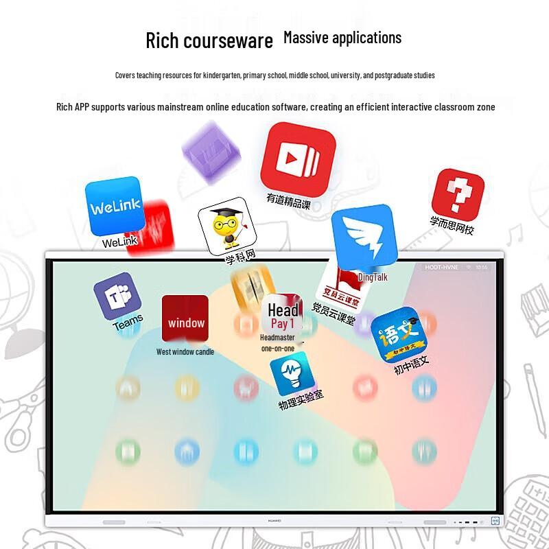 Huawei IdeaHub Board2Base 75-inch 4K Interactive Flat Panel with Floor Stand (CN version)