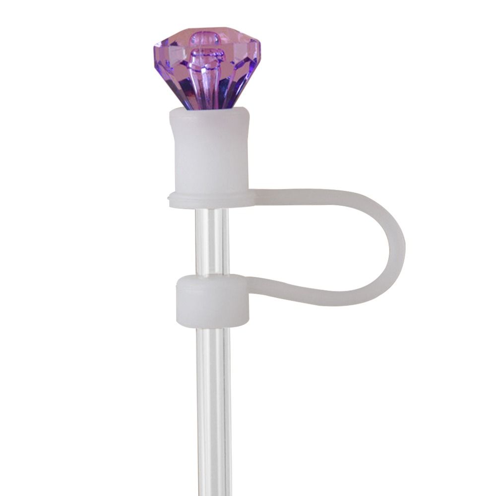 Аксессуары для чашек Пылезащитный колпачок для соломинок в форме ромба Силиконовая заглушка для бутылок с соломинкой