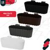 KOTARBAU® Balcony Box Flowerpot for Railing Oval Rustic Gray 400 MM Set of 2