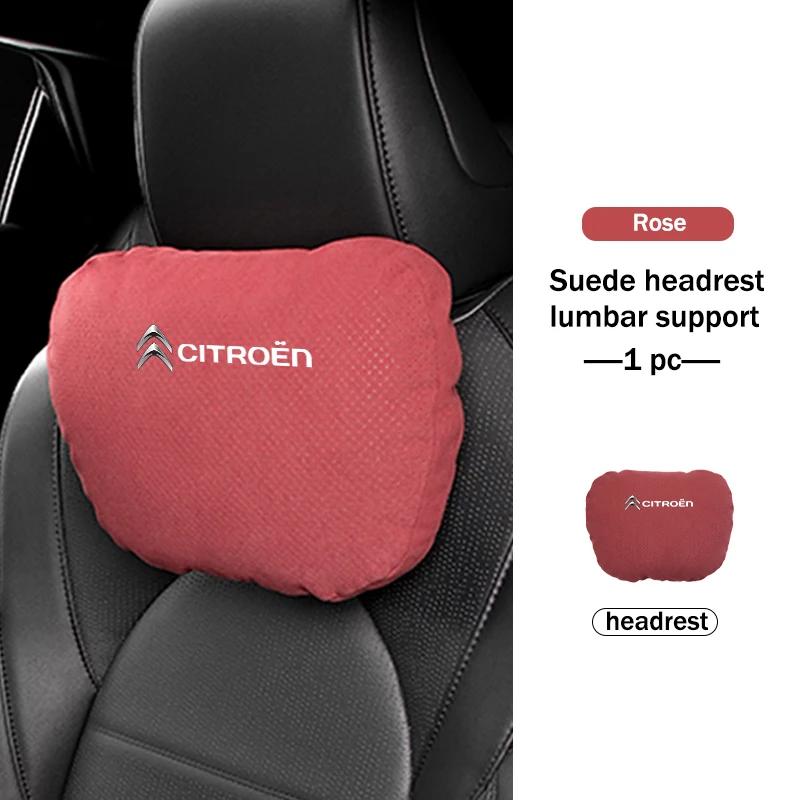 POOR1 Car Neck Pillow Lumbar Support Headrest Waist Lumbar Cushion For Citroen C4 C3 C5 C1 C2 C6 C4L DS3 DS4 Berlingo Picasso Jumper