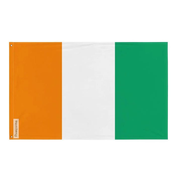 Drapeau - Côte Ivoire - 60 X 90 Cm - Polyester - Recto/verso - Œillets En Fer