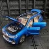BMW X7 Роскошный внедорожник 1:24 Литая металлическая модель автомобиля с инерционным механизмом - Черный