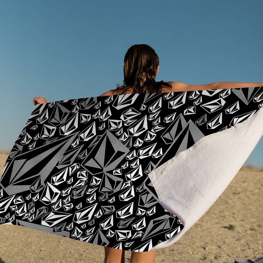 V-Volcom ЛОГОТИП Модное Микрофибровое Одеяло Быстросохнущие Пляжные Полотенца Большого Размера Печать Супервпитывающее Полотенце-Одеяло для Бассейна