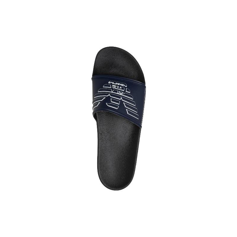 EMPORIO ARMANI Open Toe Fashion Slide Sandals Men Blue XVPS04XN747S448