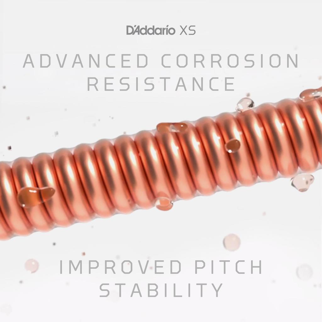 XS Coated Acoustic Guitar Light D'Addario Strings, 80/20 Bronze, .012-.053, XSABR1253-3P, 3-Pack