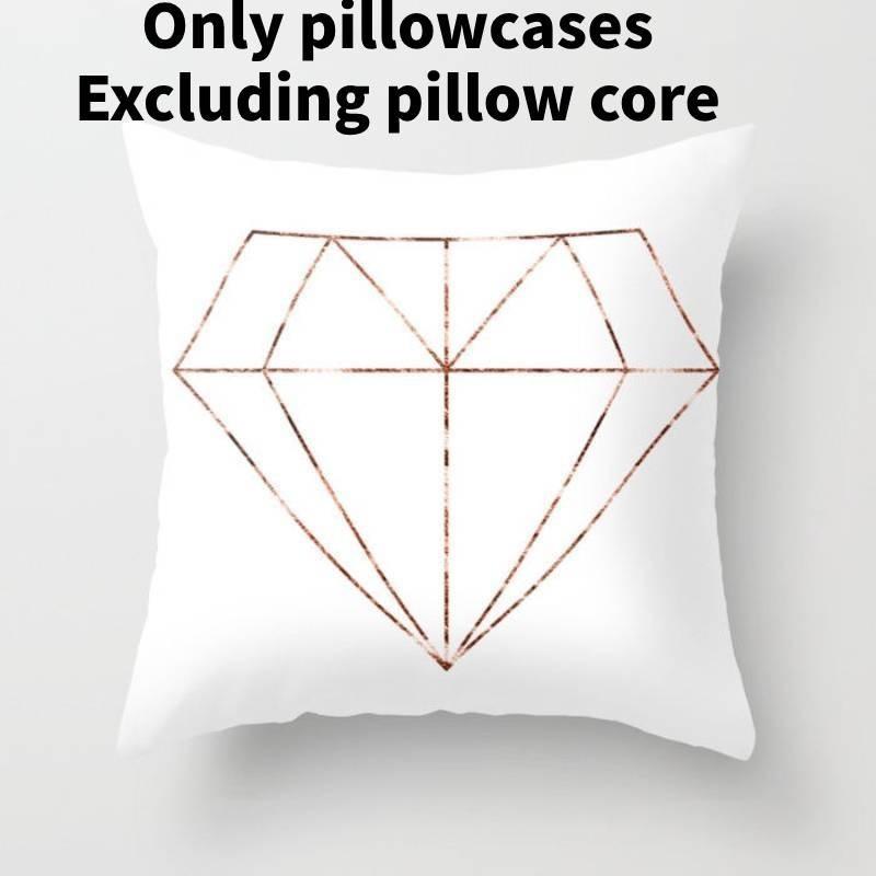 Современная минималистичная хлопковая мультяшная наволочка с буквенным принтом, мягкая плюшевая наволочка из ткани «персиковая кожа»