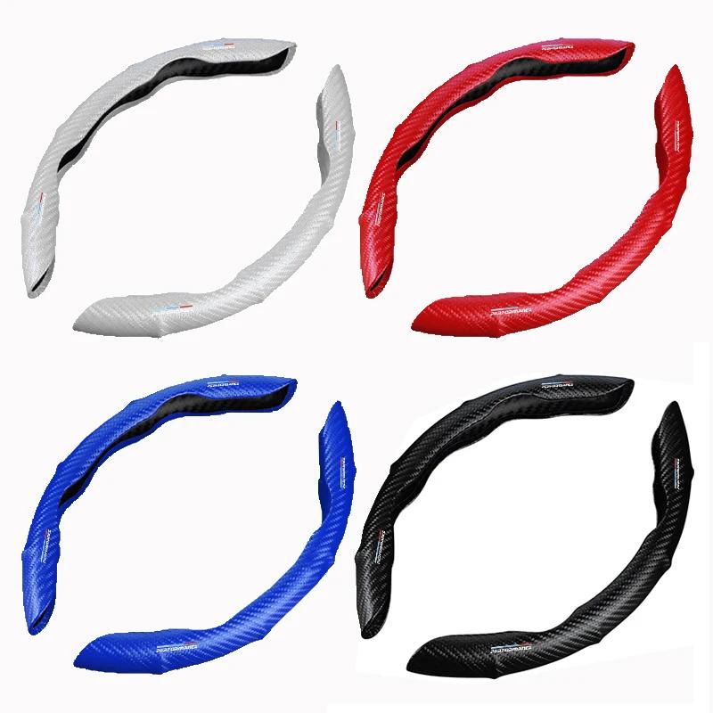 Чехол на руль автомобиля Углеродное волокно Спортивный Нескользящий Чехол-карта Аксессуары Для Bmw M Performance M3 M5 M6 F01 F20 F13 F30 F34