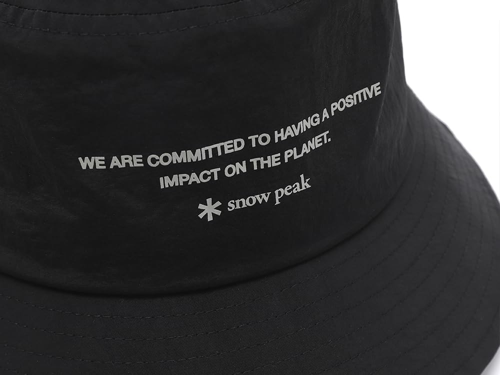 Snow Peak Cample Hat GS-S25ZUCHA18 Headwear Hat for Men and Women, Black, Size M