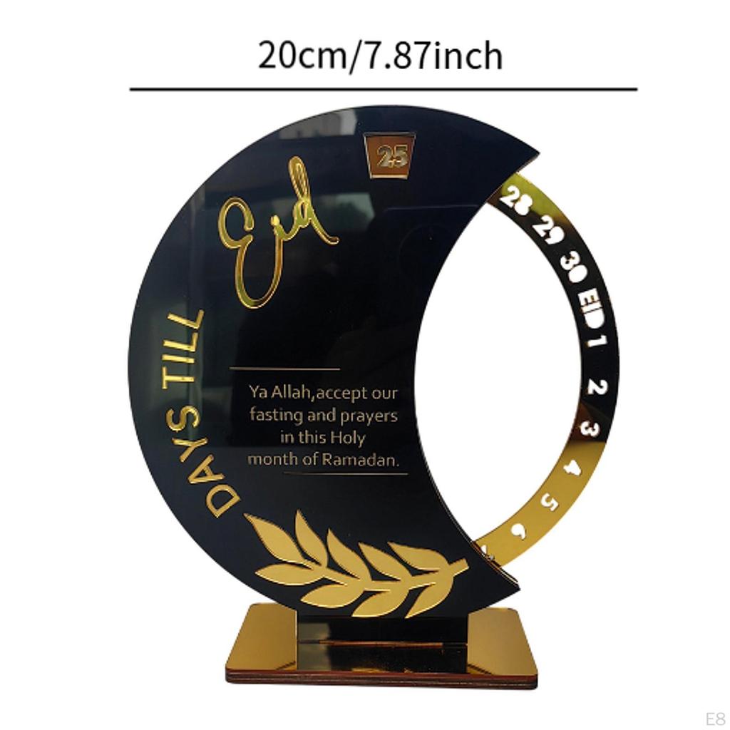 Мусульманский календарь Рамадан Адвент Коллекция акриловых табличек Центральное украшение стола Украшение Ид Мубарак