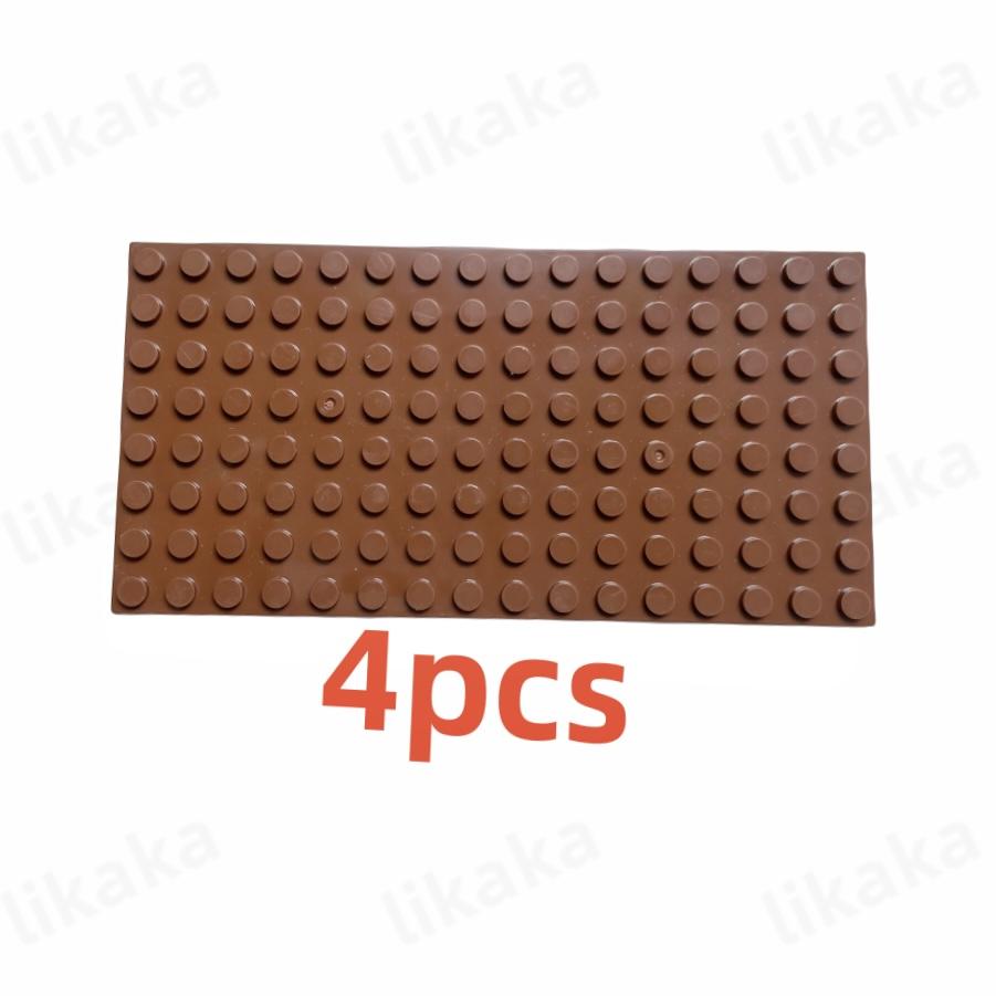 8*16 точек, пластиковые строительные блоки, 4 шт., базовые пластины, совместимые с городскими классическими игрушками, мини-блоки, базовые пластины, детали для детей