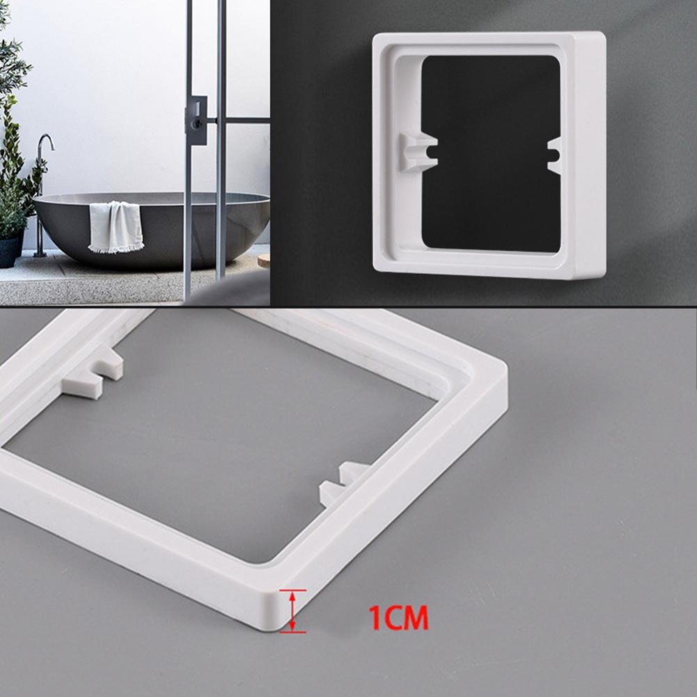 2 шт. Квадратная прокладка для розетки 10 мм Одинарная прокладка для розетки Рамка-пластина Электрическая коробка для проводов Прокладка высоты Ремонт Выключатель Розетка Панель Прокладка