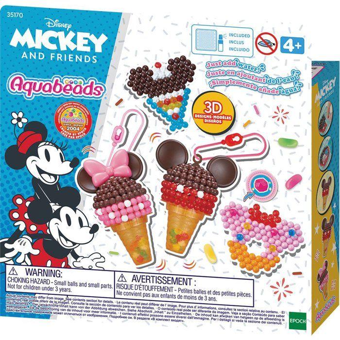 Le coffret des glaces Mickey - Aquabeads - 35170 - Perles qui collent avec de l'eau, loisir créatif pour enfant