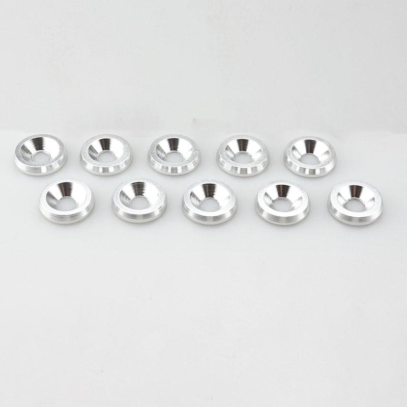 10Pcs M6 Car Modified Hex Fasteners Fender Washer Bumper Engine Concave Screws Car-styling Parts