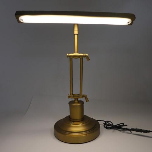 Classic Antique Retro Adjustable Tilt Piano Lamp, 12W Touch Control Piano Lamp with 3000K-6000K Stepless Brightness Adjustment, Eye-Friendly 85 CRI, M