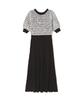 Beauty Casual Tweed Knit Black [Natural Basics] Dress, Dress, Women's,