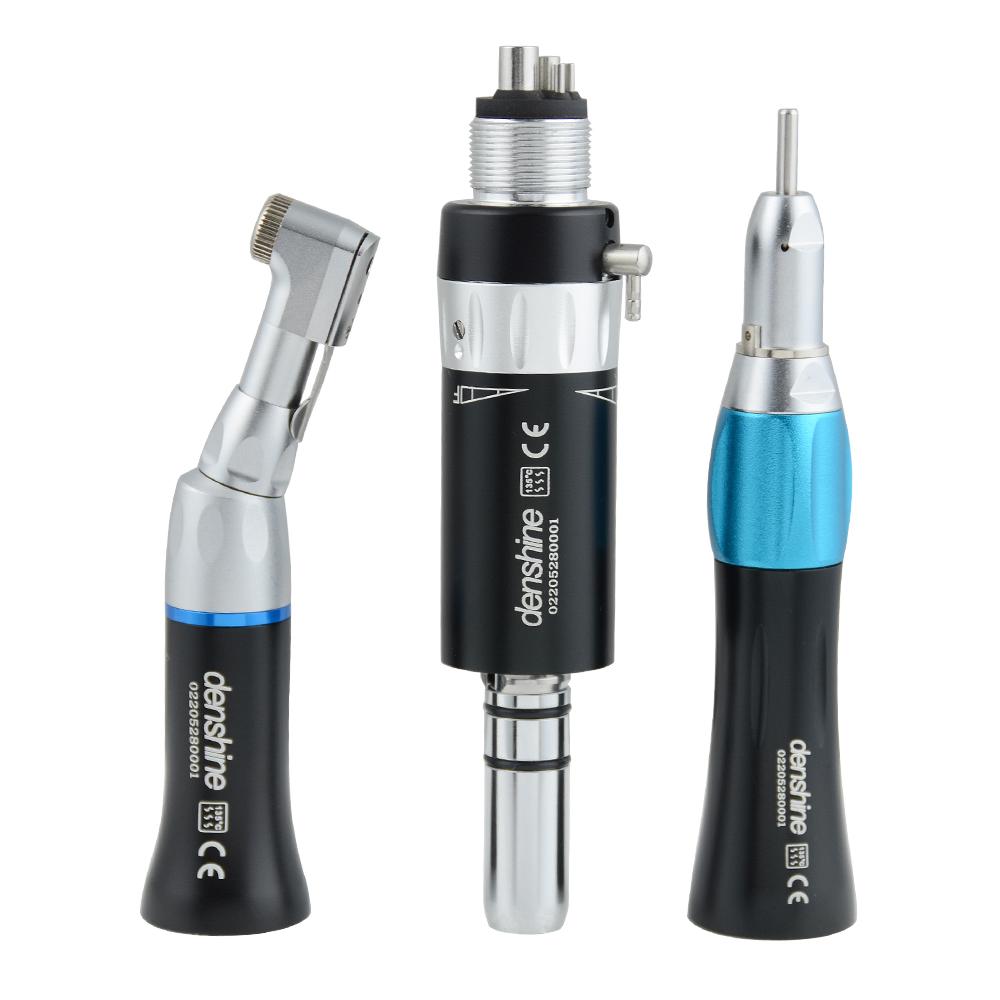 Стоматологический красочный низкоскоростной комплект наконечников с угловым прямым пневматическим двигателем с 4 отверстиями