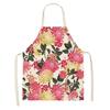 Home Decor Kitchen Dining Room Cooking Bib Aprons Linen Floral Pattern Women's Aprons