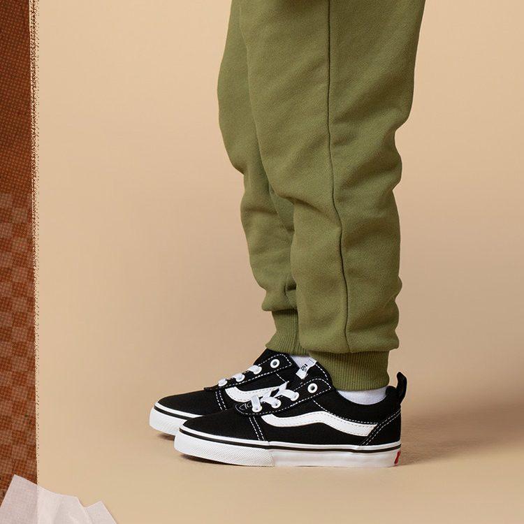 Vans Кеды Ward Slip-On для малышей 'Черно-белые' VN0A3QU1187