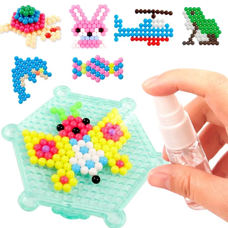 Волшебные водные бусины 5 мм 3D DIY для детей Пазл Детские обучающие и развивающие игрушки Подарки для мальчиков и девочек Набор Монтессори Аквамозаика