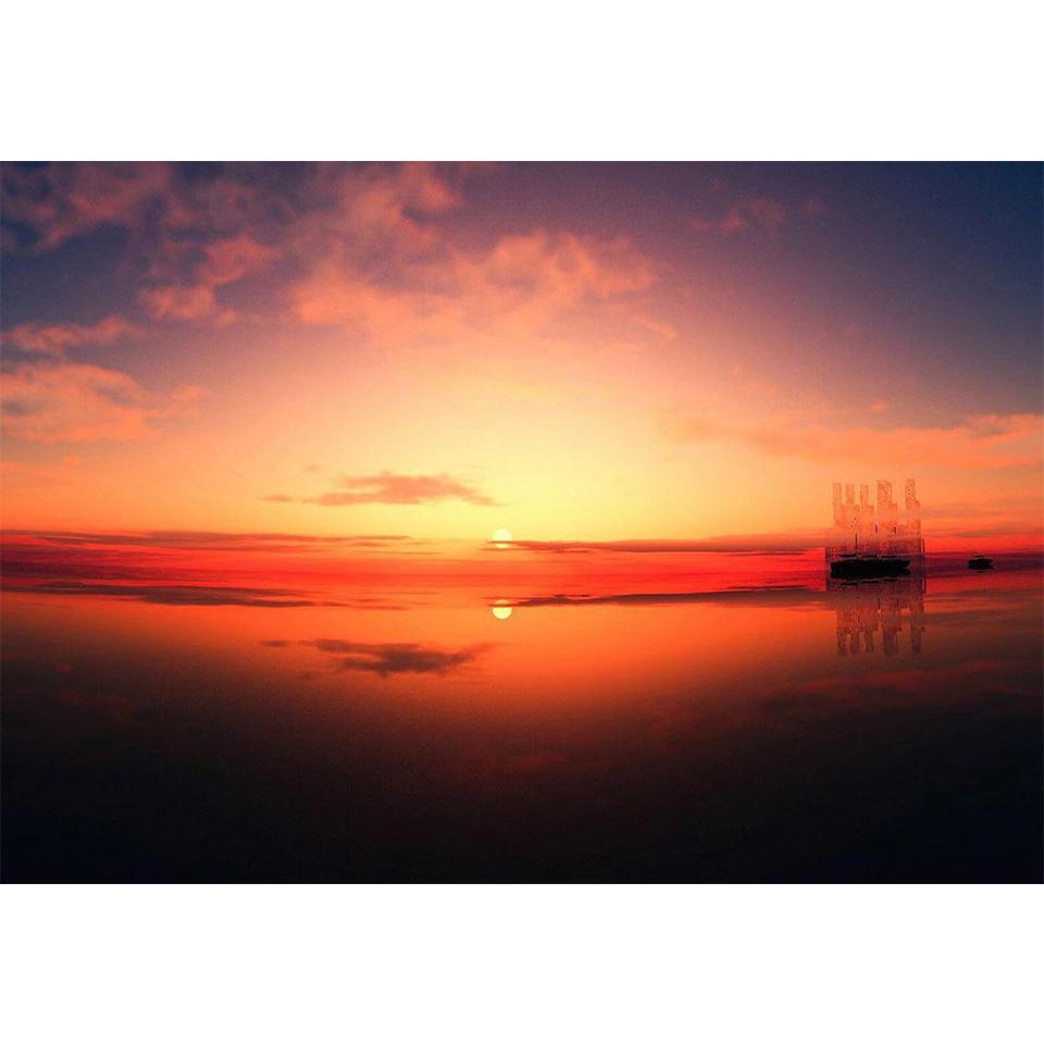 5D DIY Diamond Painting Sunset Scenery Picture Full Diamond Embroidered Mosaic Gift Home Decoration Painting Kit